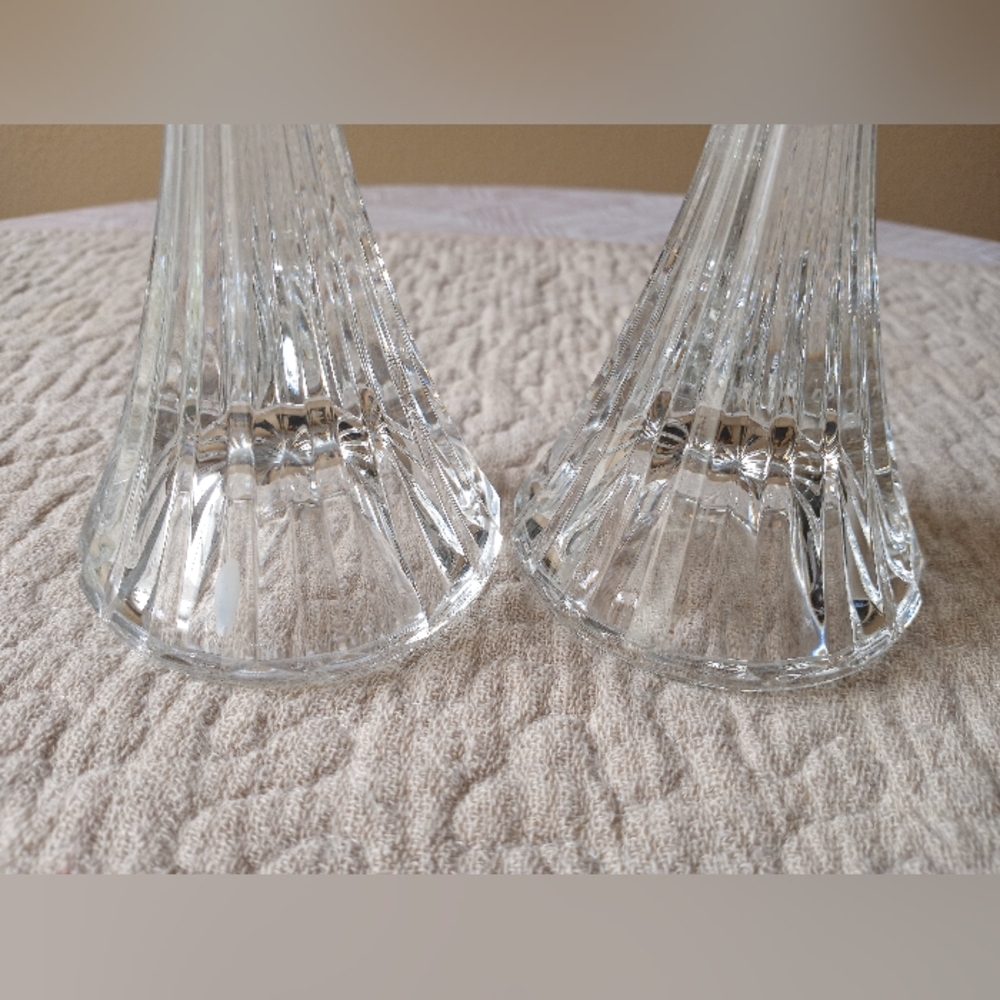 (2) Mikasa Park Lane 8" Candleholders - Picture 4 of 6